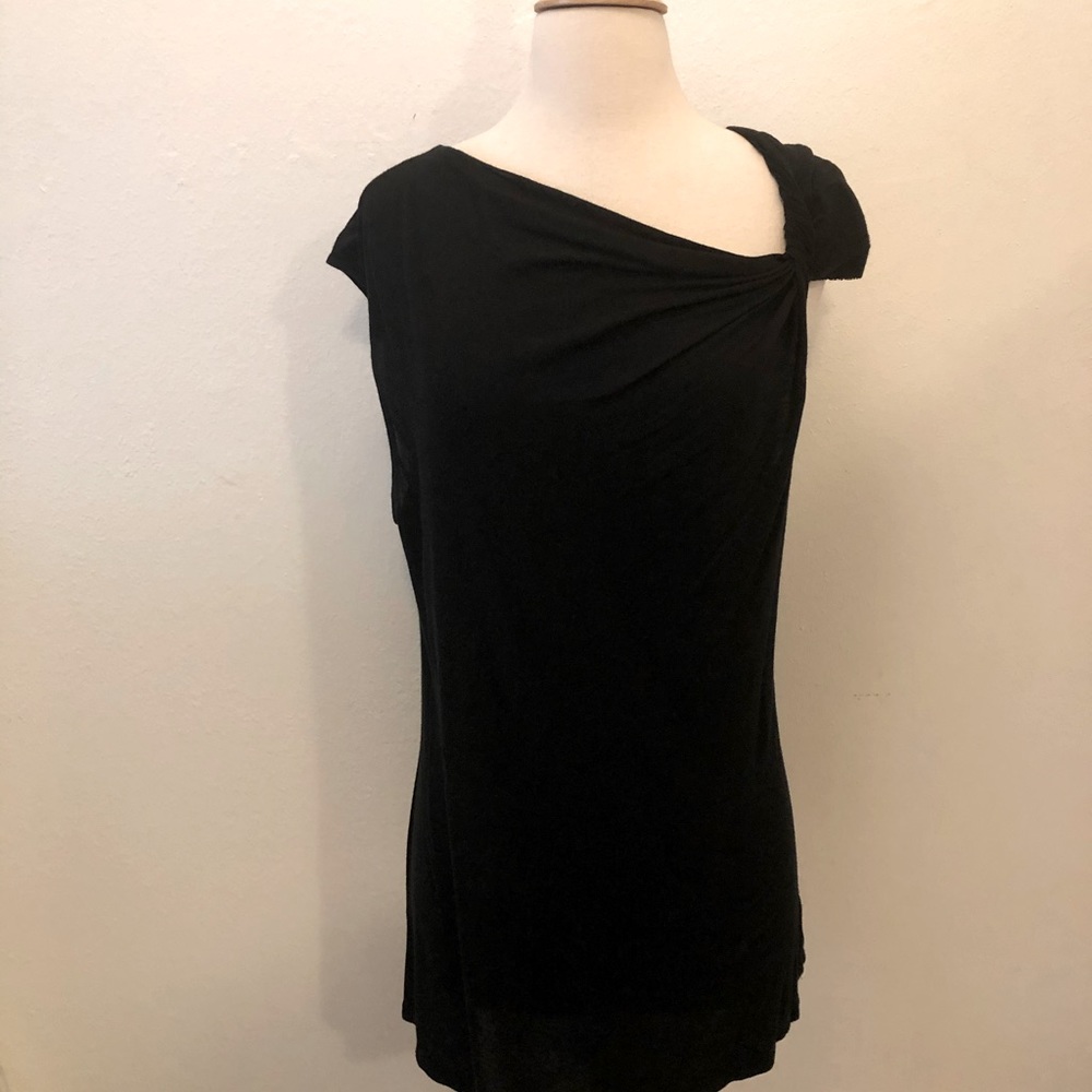 New York & Co Black Twist Pullover Tunic